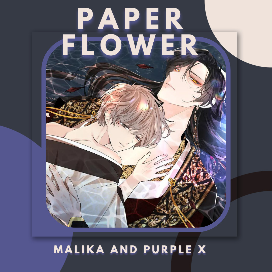 PAPER FLOWER PURPLE X WITH DINDIN