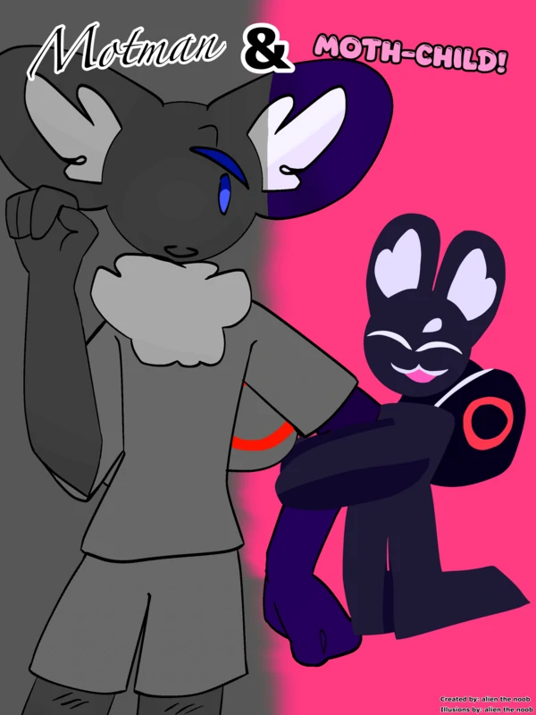 Moth man and moth child