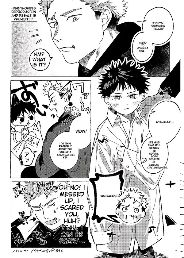 Conveniently turned into a shota character